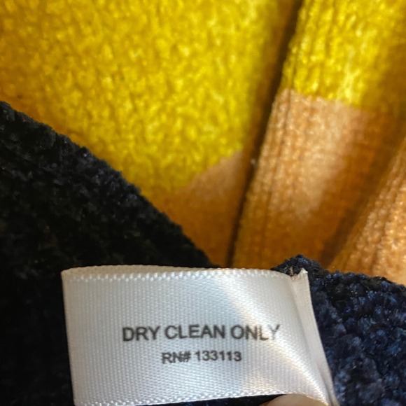 LISA TODD Striped Color Block Chenille Sweater Womens XS Colorful Cozy - Picture 5 of 7